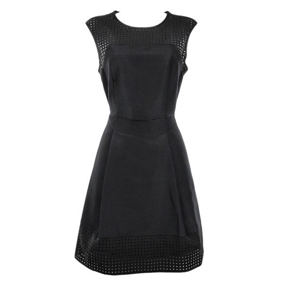 J.Crew Dresses & Skirts - J.Crew Womens Sleeveless Black Fit & Flare Silk Blend Dress Size 2 NWOT